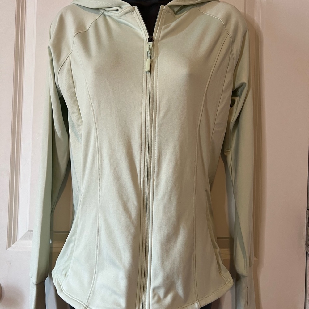 Jockey Green Utility Jacket with Standing Collar and Fitted Silhouette